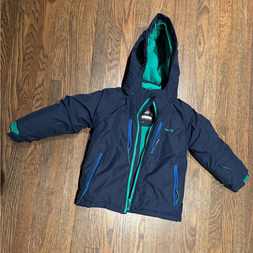kamik boys insulated ski jacket used 3 times